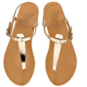 ANCIENT GREEK SANDALS LIDO IN PLATINUM